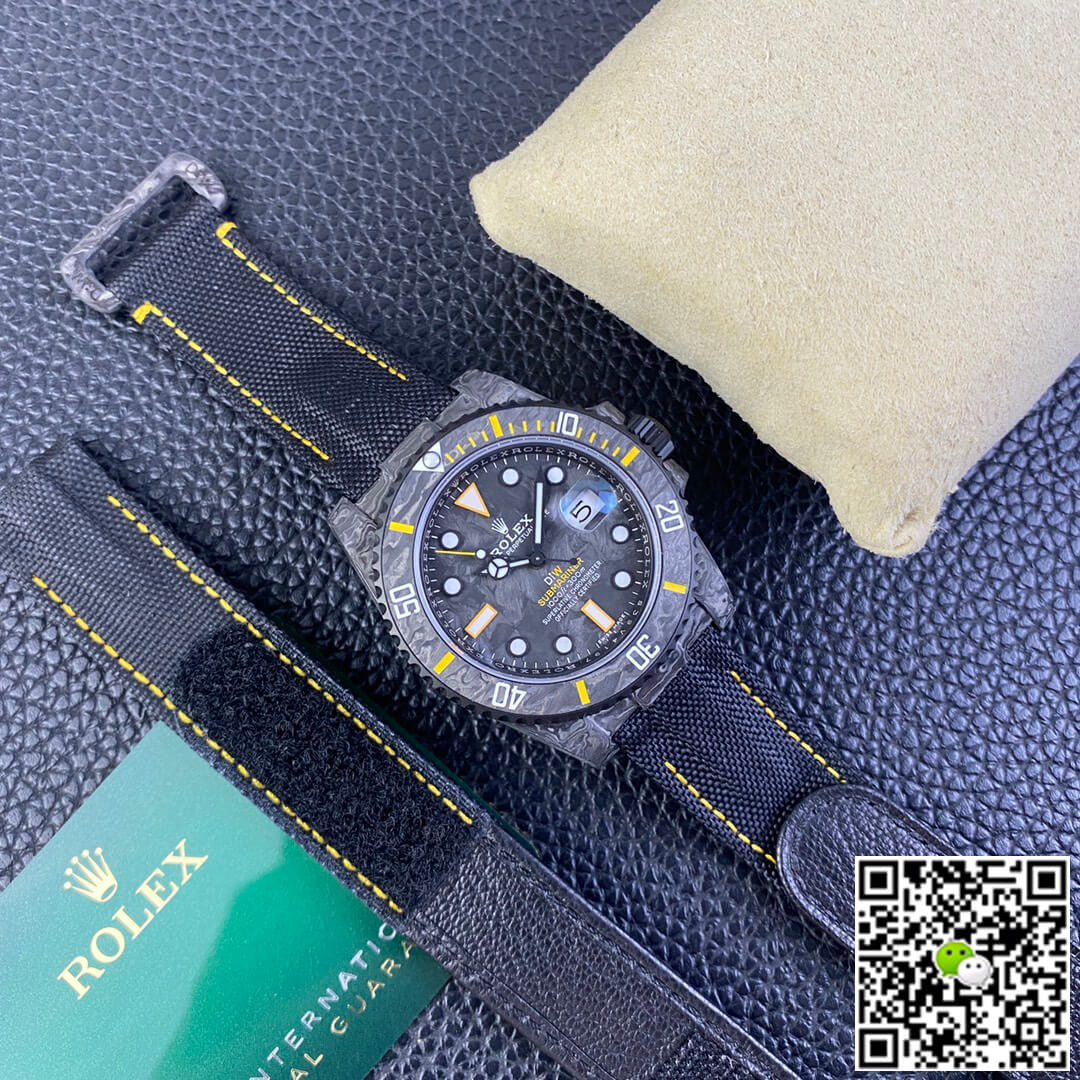 Replica R01ex Submariner 1:1 Best Edition VS Factory DIW Carbon Fiber Bezel