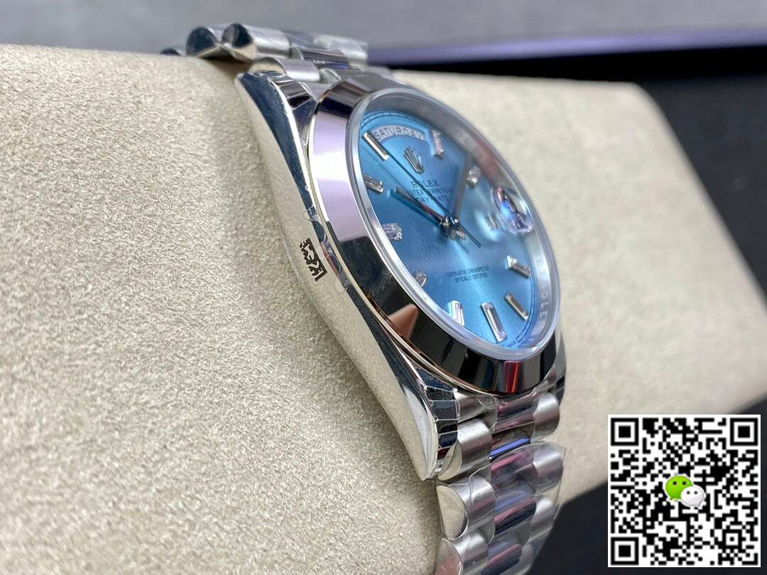 Replica R01ex Day Date 228206 1:1 Best Edition EW Factory Ice Blue Dial
