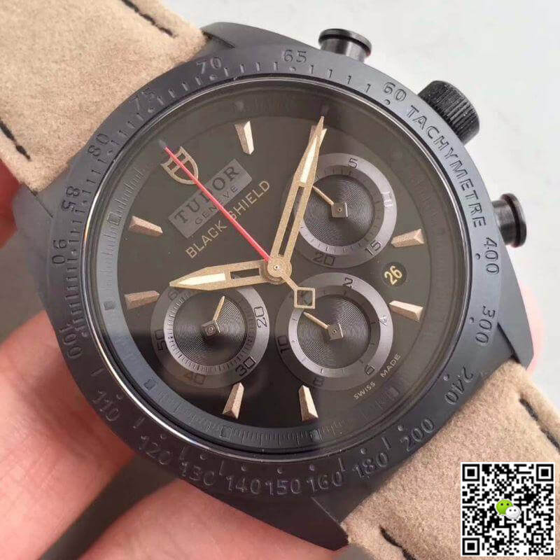 Replica Tudor Fastrider Black Shield M42000CN-0016 ZF Factory Mechanical Watches 1:1 Best Edition Swiss ETA7753