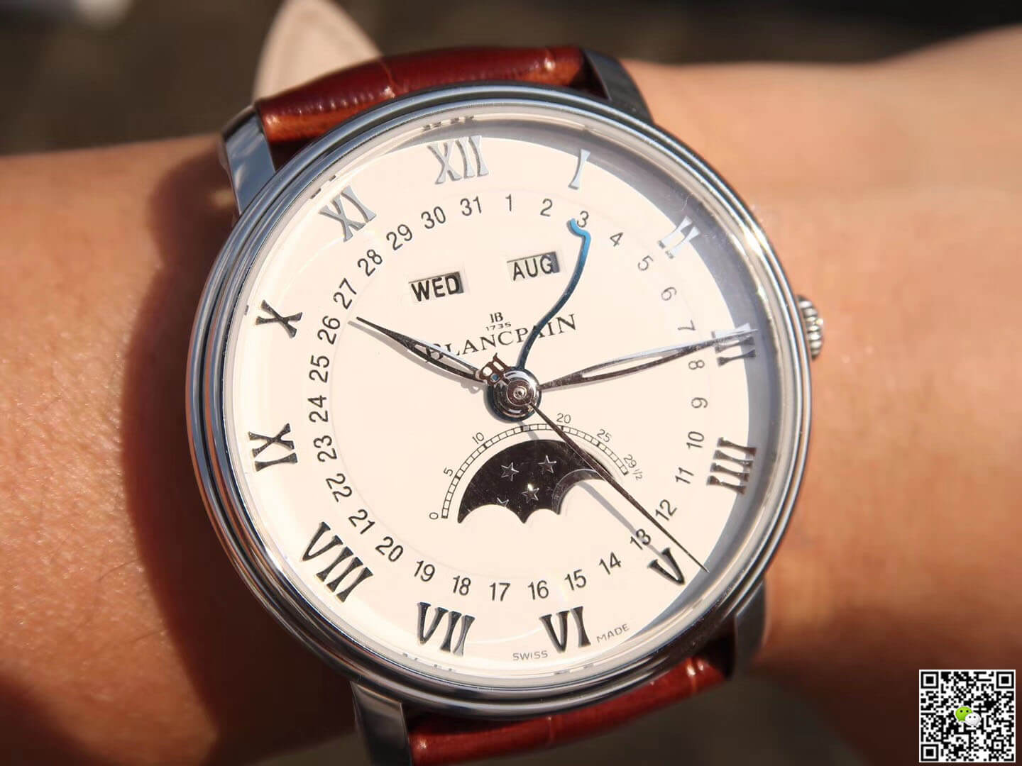 Replica Blancpain Villeret 6654 1:1 Best Edition OM Factory V2 White Dial