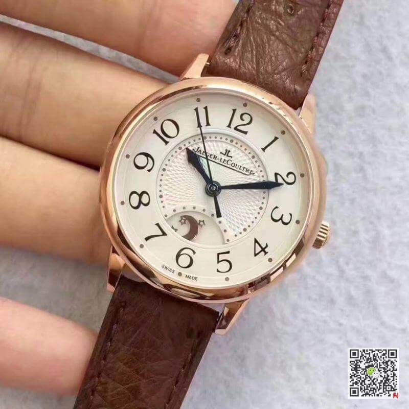 Jaeger Lecoultre Replica Rendez-Vous 3612420 1:1 Best Edition Swiss ETA898D/1 Brown Leather Strap