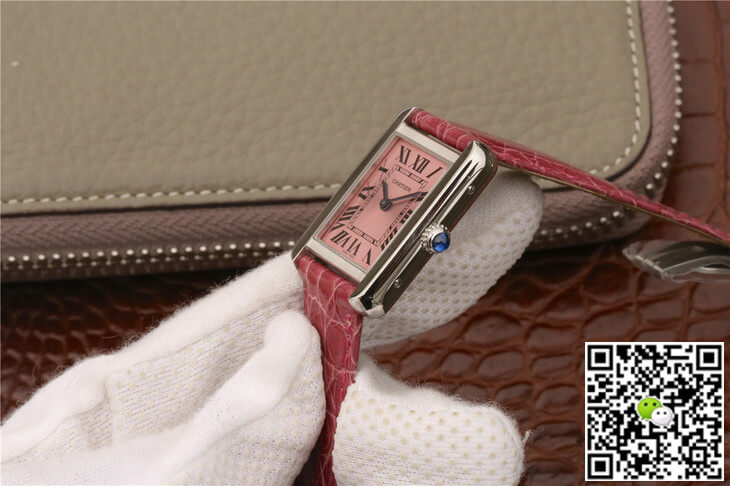 Ca*t1er Replica Tank W5200000 Ladies 1:1 Best Edition K11 Factory Pink Dial