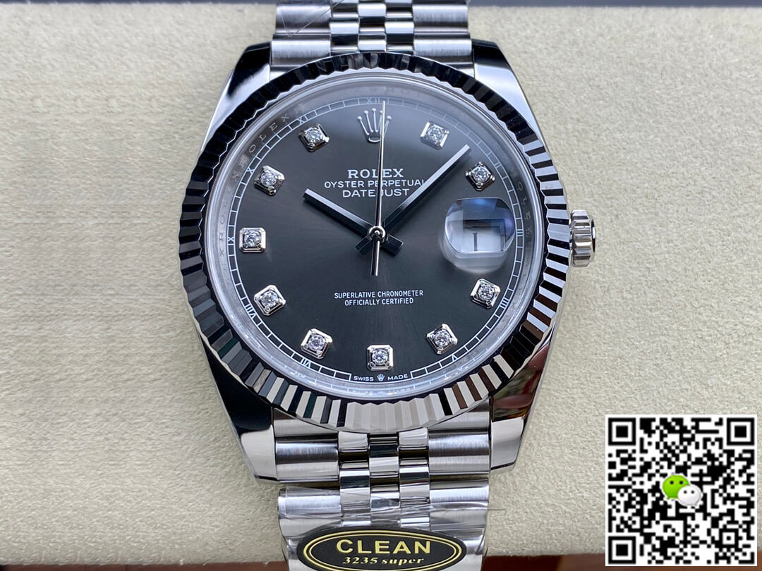 Replica R01ex Datejust M126334-0006 1:1 Best Edition Clean Factory Gray Dial