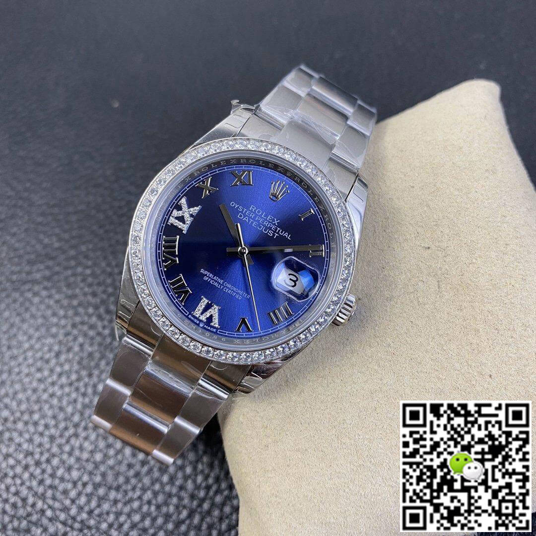 Replica R01ex Datejust M126284RBR 1:1 Best Edition EW Factory Blue Dial