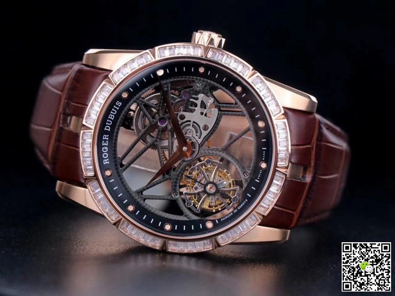 Replica Roger Dubuis Excalibur RDDBEX0404 1:1 Best Edition JB Factory V3 Rose Gold Tourbillon Swiss RD505SQ