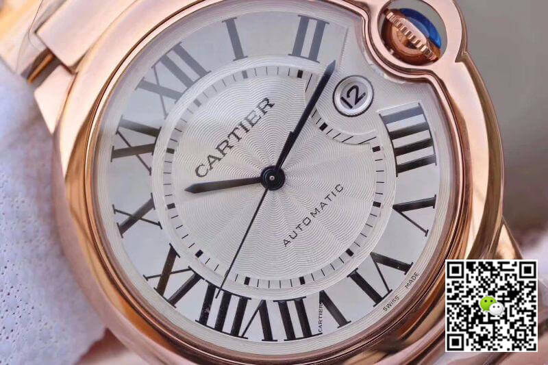 Replica Ballon Bleu De Ca*t1er 42MM W69006Z2 V9 Factory 1:1 Best Edition Swiss ETA2671 Silver Textured Dial