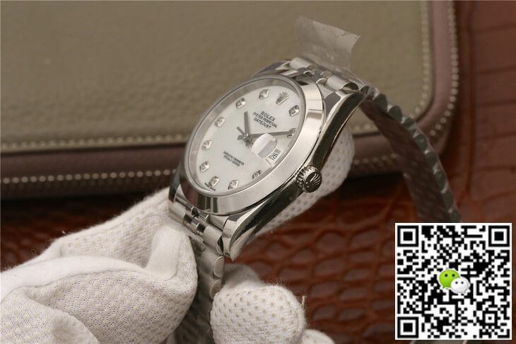 Replica R01ex Datejust M126300 1:1 Best Edition EW Factory White Fritillary Dial