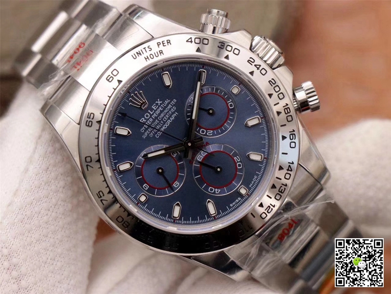 R01ex Daytona Replica Cosmograph 116509-78599 1:1 Best Edition Noob Factory Blue Dial Swiss ETA4130