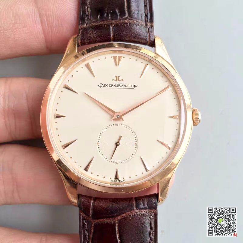 Replica Jaeger-LeCoultre Master Ultra Thin Q1352520 ZF Factory 1:1 Best Edition Swiss ETA896 Creamy dial sub second