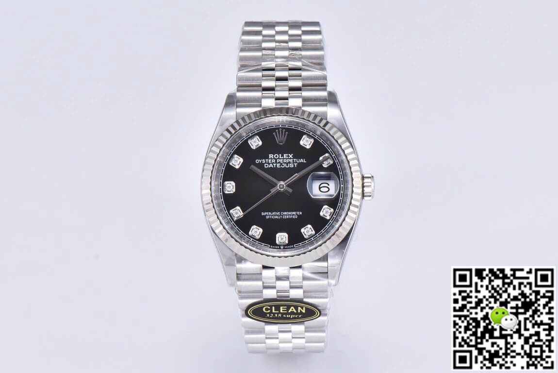 Replica R01ex Datejust M126234-0027 36MM 1:1 Best Edition Clean Factory Black Dial
