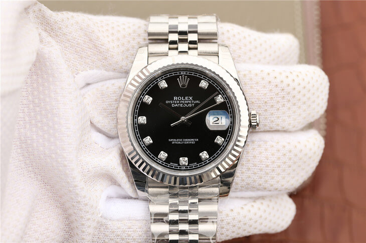 Replica R01ex Datejust M126334-0012 1:1 Best Edition EW Factory Black Dial