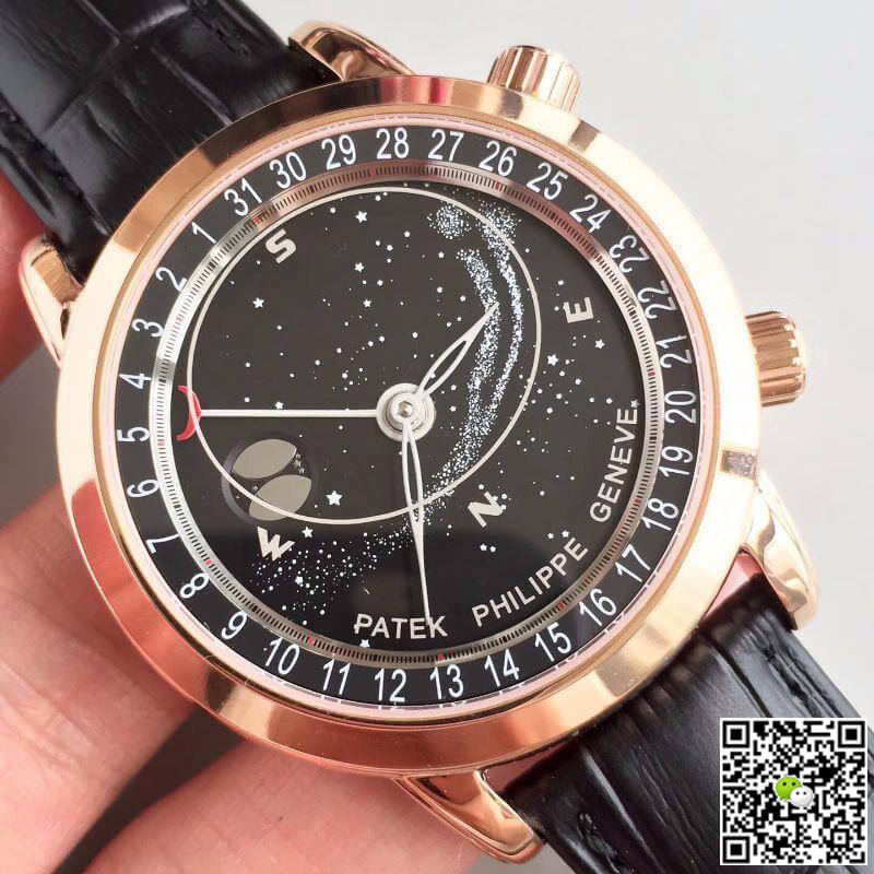 Replica Pat*k Phi1i*pe Grand Complications 6102R-001 TW Factory 1:1 Best Edition Swiss ETA240 Celestial Black Rotating Dial