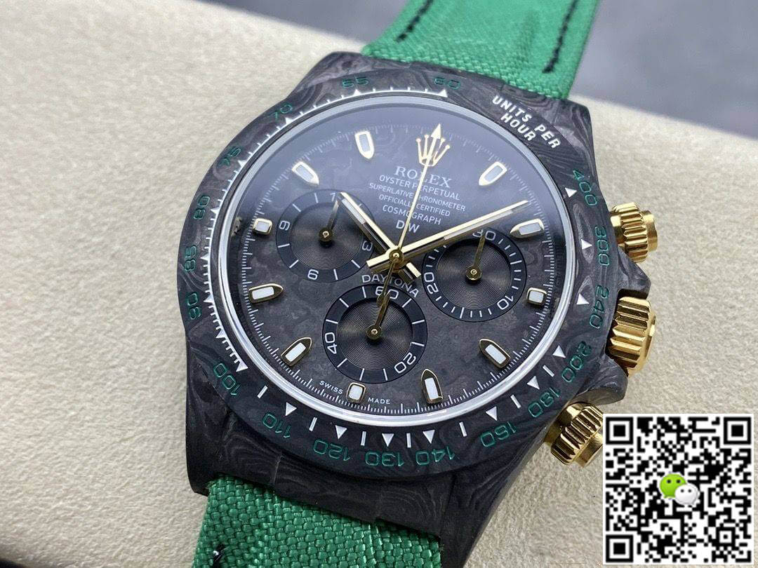 Replica R01ex Daytona Cosmograph Diw Custom Version 1:1 Best Edition Noob Factory Carbon Fiber Dial