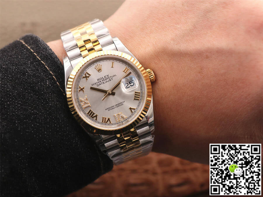 Replica R01ex Datejust M126233-0031 1:1 Best Edition EW Factory Silver Dial