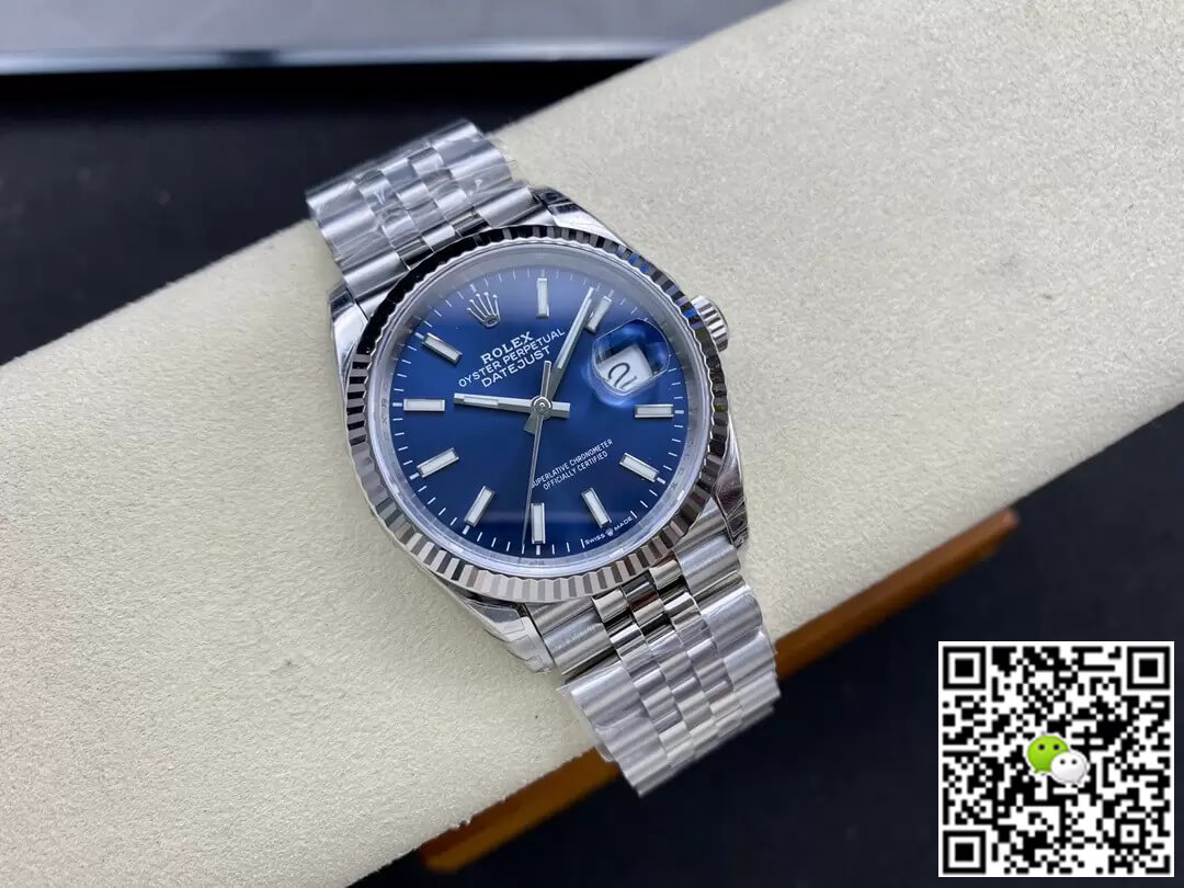 Replica R01ex Datejust M126234-0017 36MM 1:1 Best Edition VS Factory Blue Dial