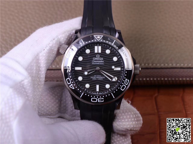 Replica 0me*ga Seamaster 210.92.44.20.01.001 1:1 Best Edition VS Factory Black Ceramic Swiss ETA8806