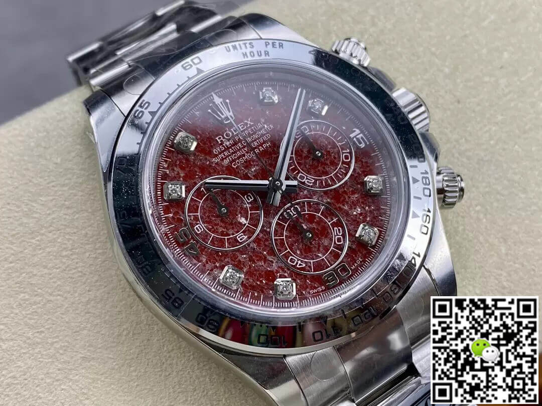 Replica R01ex Cosmograph Daytona 116589 1:1 Best Edition Clean Factory Pomegranate Dial