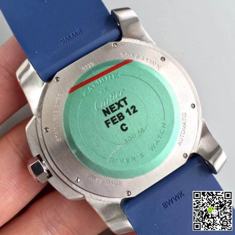 Replica Calibre De Ca*t1er Diver WSCA0011 JF Factory 1:1 Best Edition Swiss ETA2836-2 White Dial