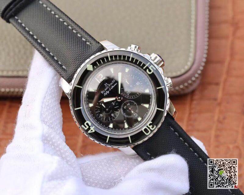 Replica Blancpain Fifty Fathoms 5085F-1130-52 OM Factory 1:1 Best Edition Swiss ETA7750 Metallic Black Dial