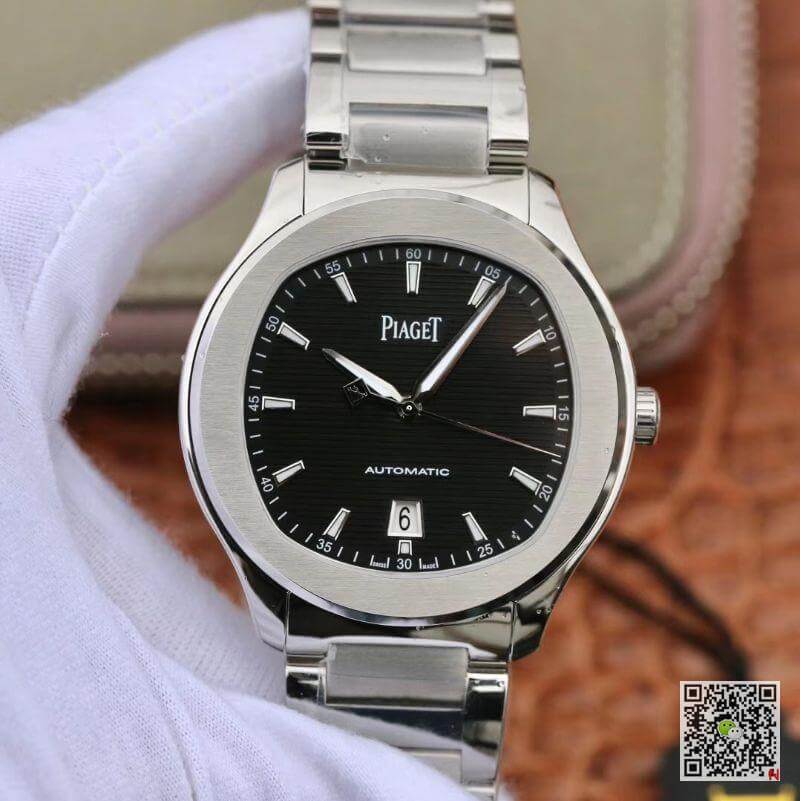 Replica Piaget Polo  S G0A41003 MKS Factory 1:1 Best Edition Black Textured Dial On Stainless Steel Bracelet Swiss ETA 1110