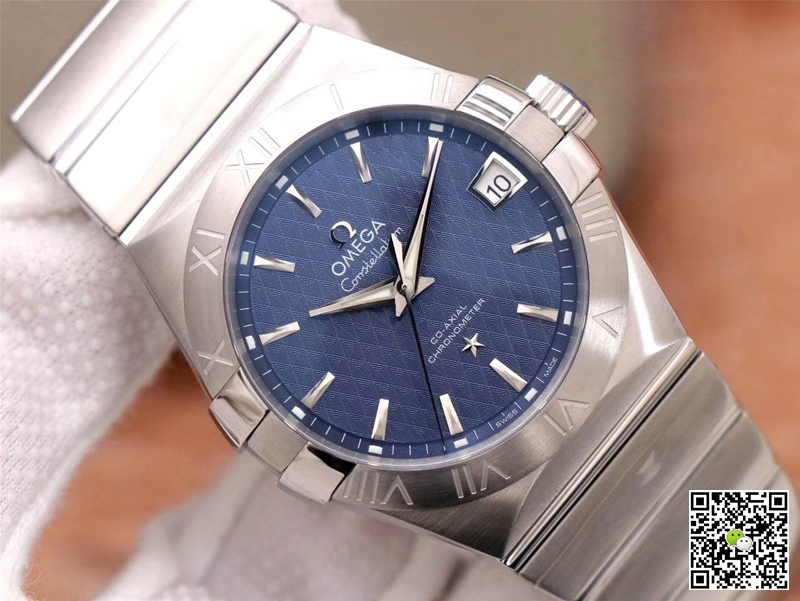 Replica 0me*ga Constellation 123.10.38.21.03.001 1:1 Best Edition VS Factory Blue Dial Swiss ETA8500