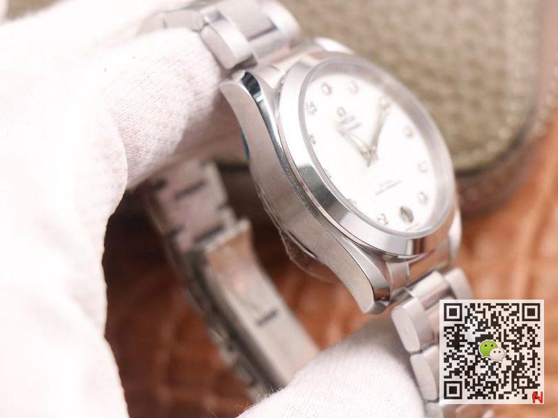 Replica 0me*ga Seamaster 220.10.38.20.52.001 Aqua Terra 150M 1:1 Best Edition VS Factory White dial Swiss 8800