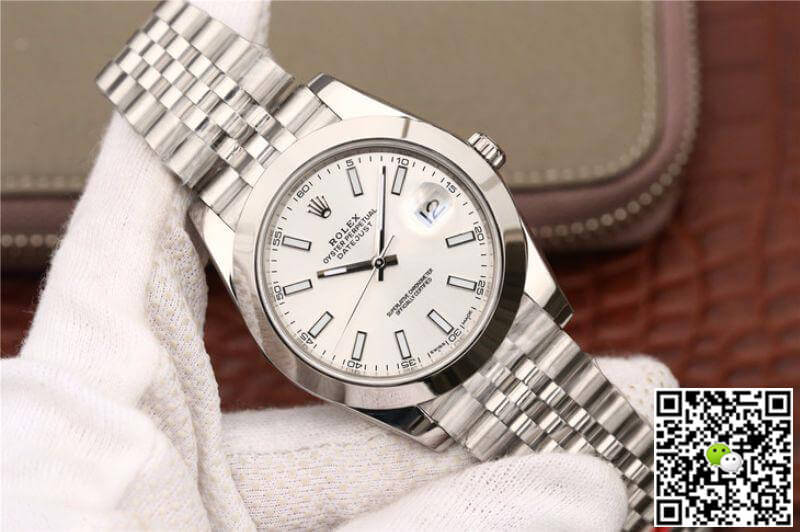 R01ex Dupe Datejust 116200 Mechanical Watches 1:1 Best Edition Swiss ETA2836 Silver Dial
