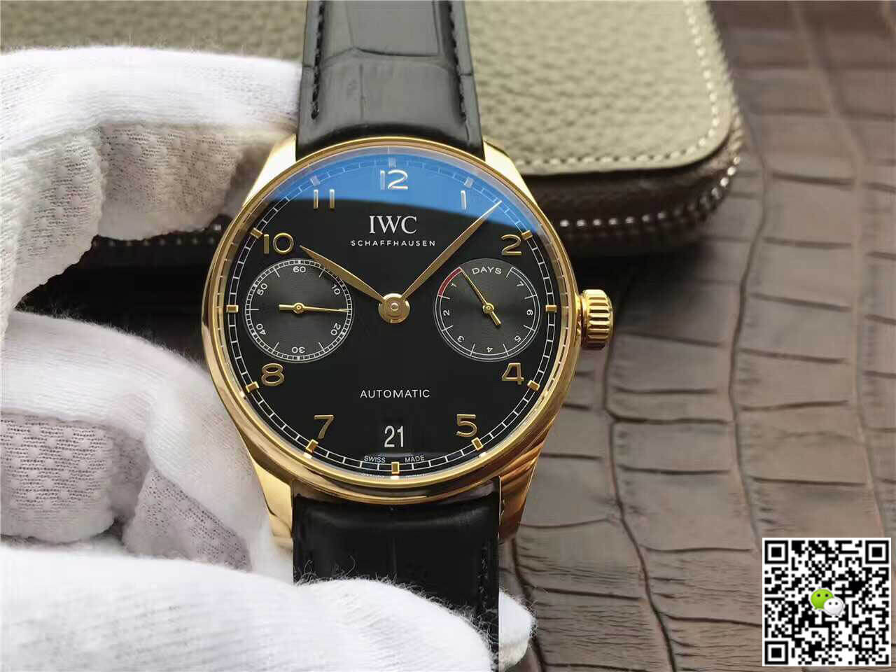 Replica IWC Portugieser IW500101 1:1 Best Edition ZF Factory Black Dial