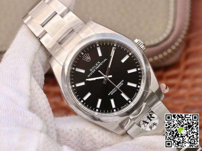 Replica R01ex Oyster Perpetual 114300 39mm AR Factory 1:1 Best Edition Swiss ETA3132 Black Dial