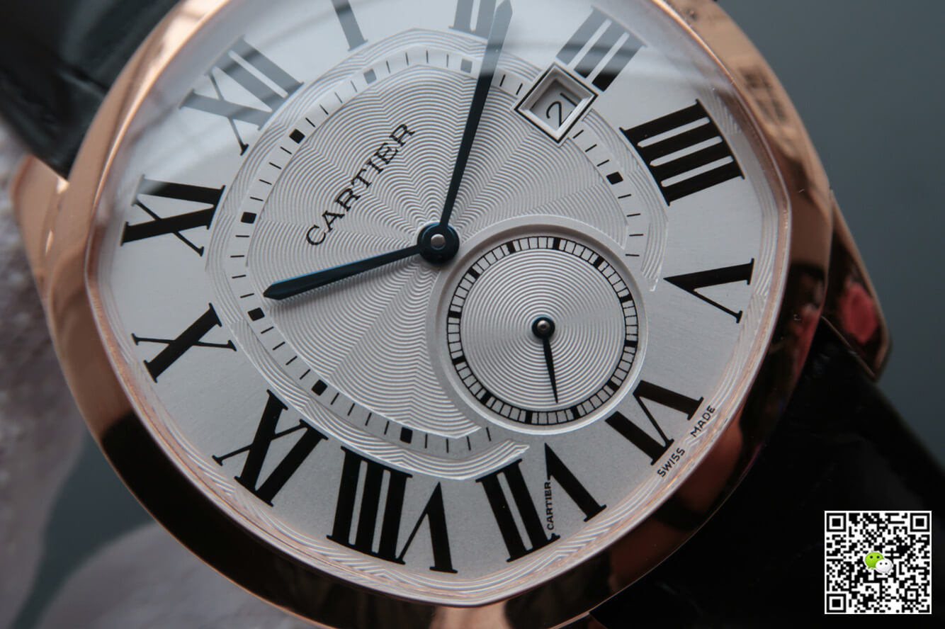 Replica Drive De Ca*t1er WGNM0003 1:1 Best Edition V6 Factory Rose Gold Silver Dial