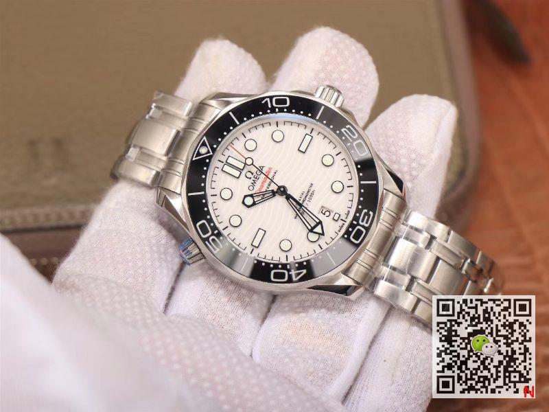 Replica 0me*ga Seamaster 210.30.42.20.04.001 300M 1:1 Best Edition VS factory White Ceramic Dial Swiss 8800