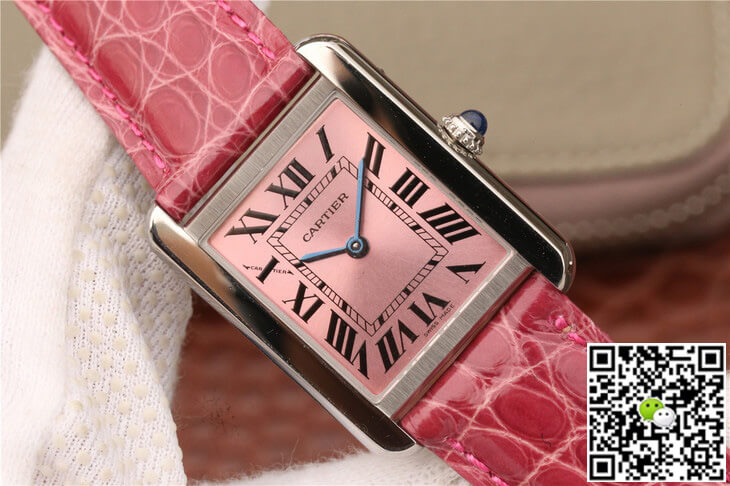 Ca*t1er Replica Tank W5200000 Ladies 1:1 Best Edition K11 Factory Pink Dial