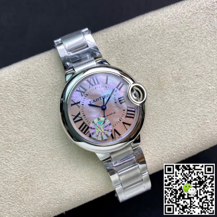 Replica Ballon Bleu De Ca*t1er 33MM 1:1 Best Edition AF Factory Mother-of-pearl Dial