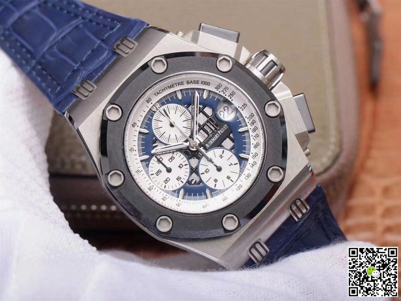 Replica Audemars P1g*et Royal Oak Offshore 26078PO.OO.D018CR.01 1:1 Best Edition JF Factory Blue Dial Swiss ETA3126
