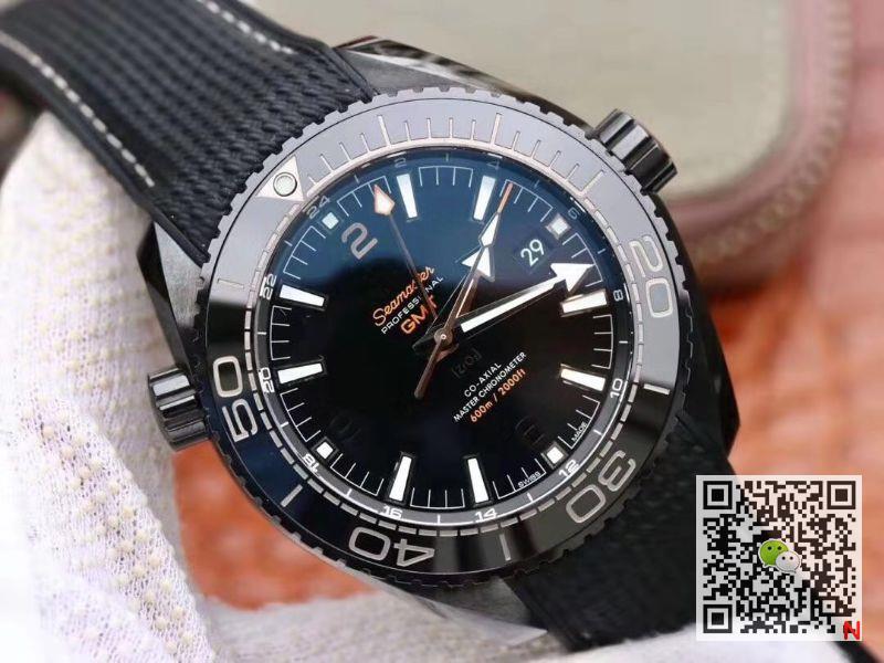 Replica 0me*ga Seamaster 215.92.46.22.01.001 Ocean Universe 600M VS Factory 1:1 Best Edition All Black Ceramic Case Swiss 8906