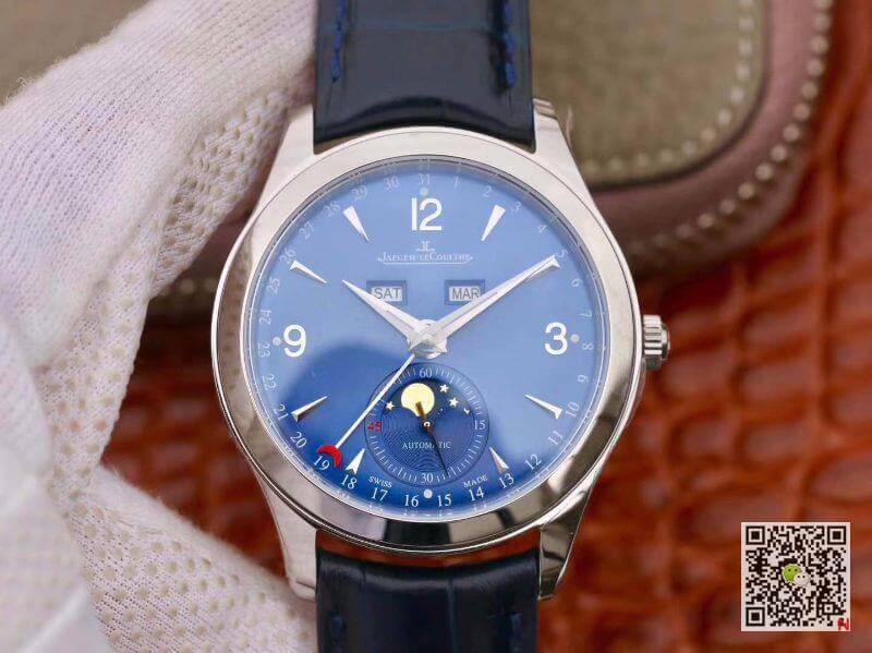Replica Jaeger-LeCoultre Master Calendar OM Factory Men Watches 1:1 Best Edition Swiss ETA866 Blue Dial