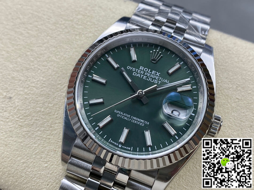 Replica R01ex Datejust M126234-0051 36MM 1:1 Best Edition Clean Factory Green Dial