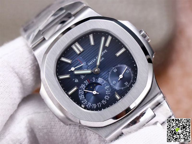 Replica Pat*k Phi1i*pe Nautilus 5712/1A-001 1:1 Best Edition PF Factory Blue Dial Steel Strap Swiss Movement