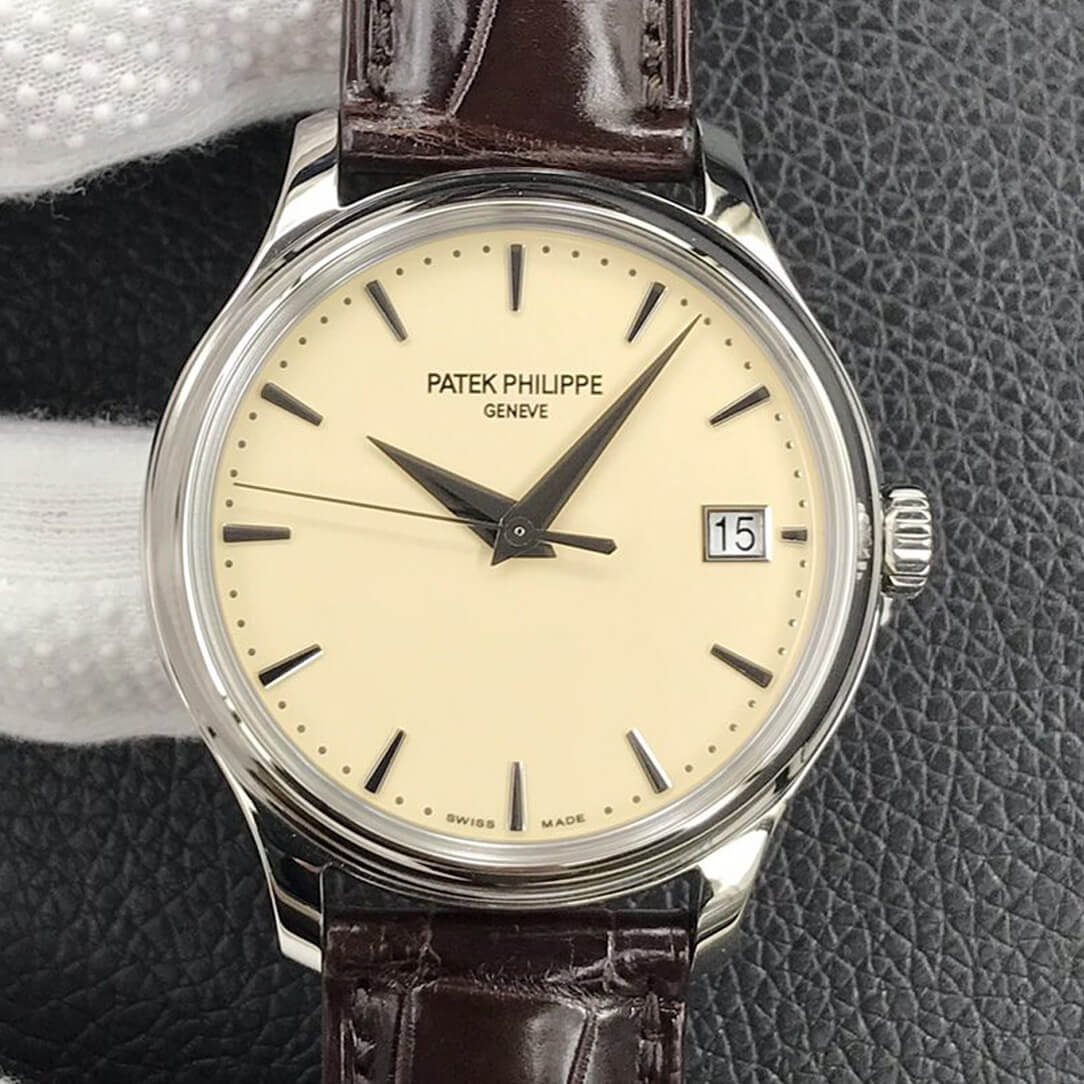 Replica Pat*k Phi1i*pe Calatrava 5227G-001 1:1 Best Edition 3K Factory Leather Strap