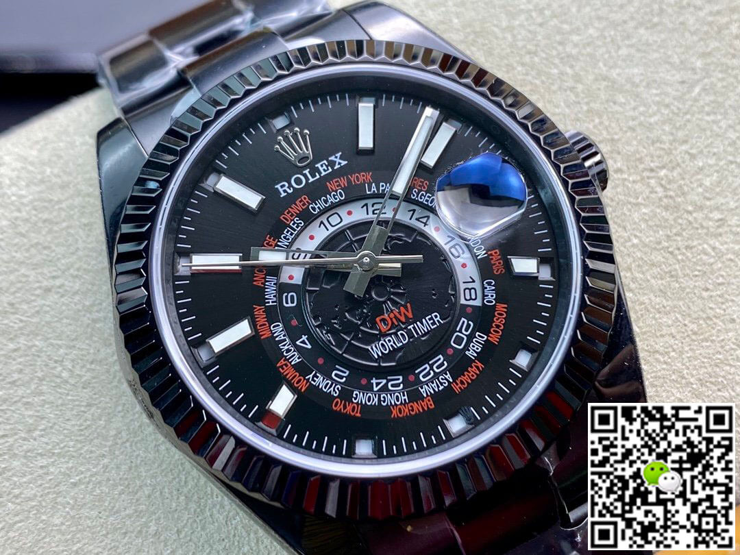 Replica R01ex Sky Dweller 40MM 1:1 Best Edition WWF Factory DIW Black Dial