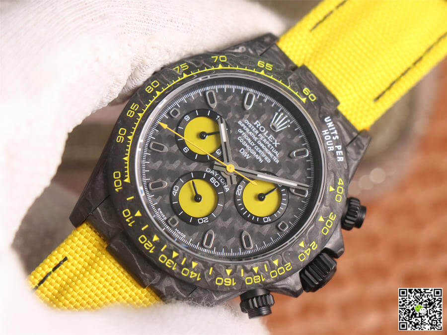 Replica R01ex Daytona Diw Retrofit Version 1:1 Best Edition WWF Factory Carbon Fiber Dial