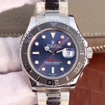 Replica R01ex Yacht-Master 116622LN EW Factory 1:1 Best Edition Swiss ETA3135 Blue Dial