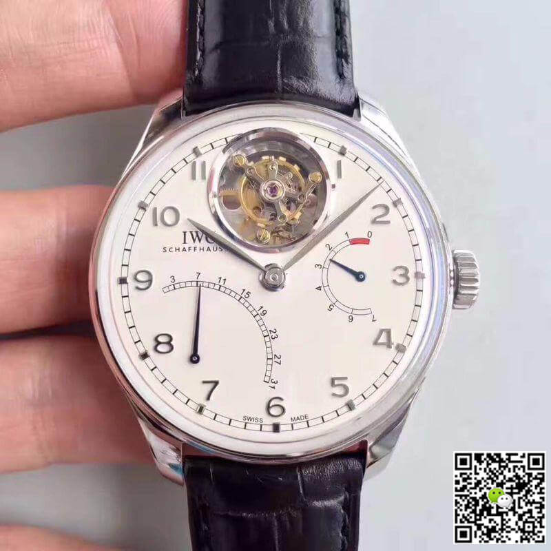 IWC Replica Portuguese Tourbillon IW504601 YL Factory 1:1 Best Edition Swiss Tourbillon White Dial