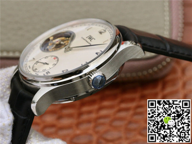Replica IWC Portuguese Tourbillon 1:1 Best Edition ZF Factory White Dial
