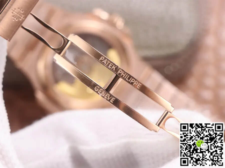 Replica Pat*k Phi1i*pe Nautilus 5711/1R-001 1:1 Best Edition PPF Factory V4 Rose Gold Brown Dial Swiss ETA324