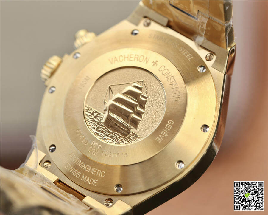 Replica Vacheron C0nstan1n Overseas 47450/B01J-9228 1:1 Best Edition TWA Factory 18K Yellow Gold