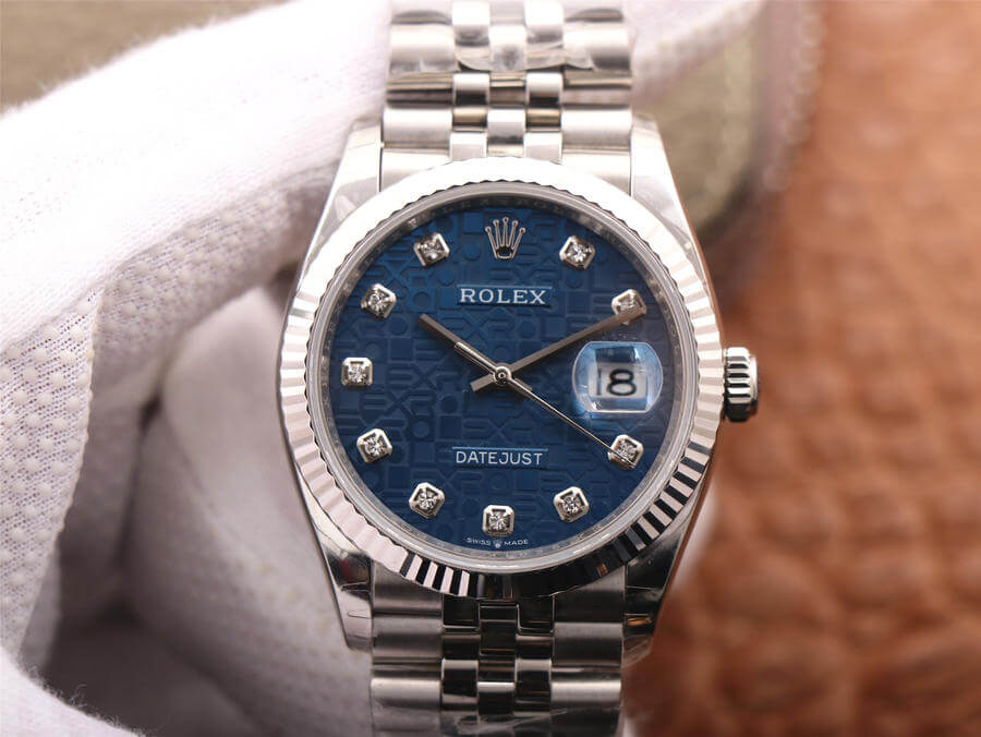 Replica R01ex Datejust M126234-0011 1:1 Best Edition EW Factory Blue Dial