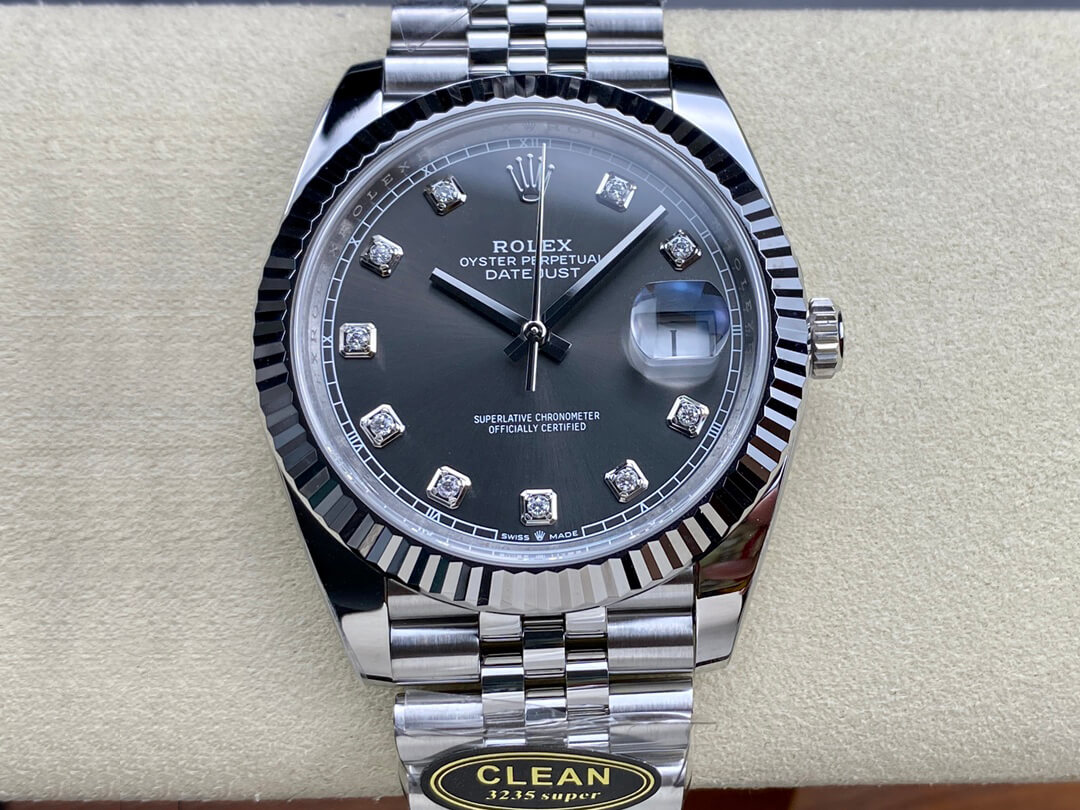 Replica R01ex Datejust M126334-0006 1:1 Best Edition Clean Factory Gray Dial