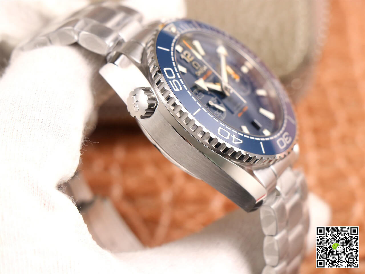 Replica 0me*ga Seamaster 215.30.46.51.03.001 1:1 Best Edition OM Factory V3 Blue Ceramic Bezel