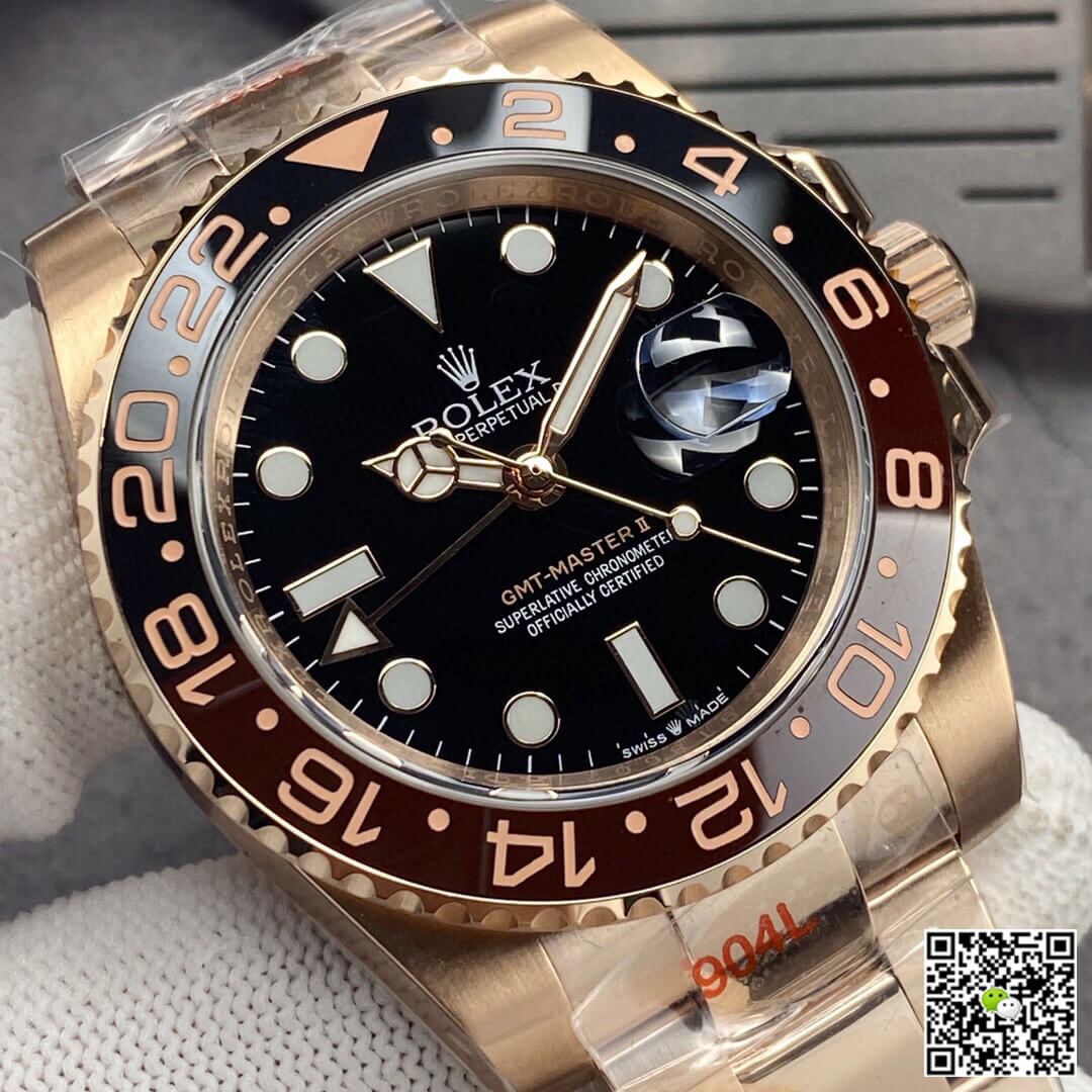 Replica R01ex GMT Master II 126715CHNR-0001 1:1 Best Edition GM Factory Rose Gold